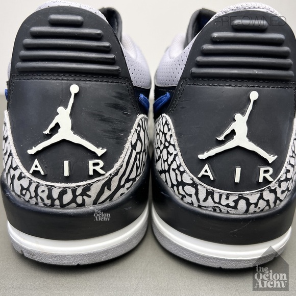 Size 10.5 Vintage 2019 Jordan Legacy 312 Low 'Royal' CD7069-041 Pre-Owned - Picture 8 of 11